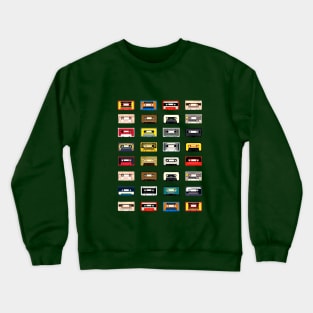 Music Vintage Cassettes Crewneck Sweatshirt